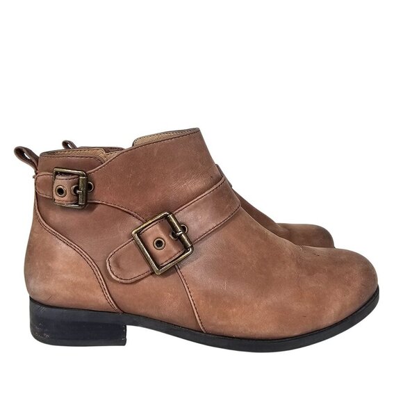 Vionic Country Logan Wide Fit Ankle Boots Side Zip Brown Leather Women's 9.5 - Picture 14 of 14